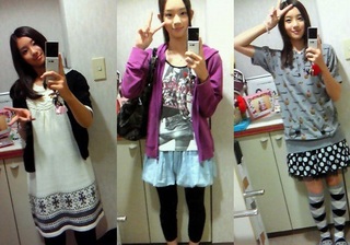足立梨花の私服