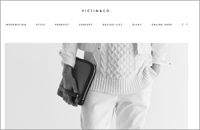 VICTIMファッションサイト